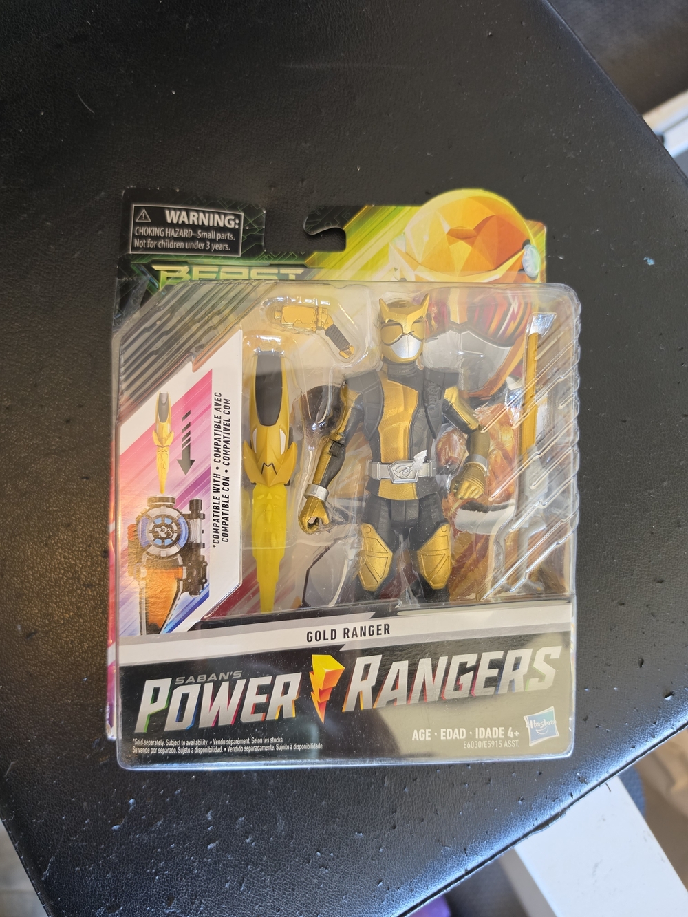 *Set Of 2* Power Ranger Gold Ranger Action Figures - Gold